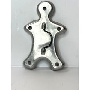 MCM Aluminum Gingerbread Man Cookie Cutter With Folding Wire Handle